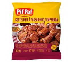 Costelinha Suina Temperada a Passarinho Pif Paf...