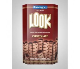 Biscoito Wafer Recheado Chocolate LOOK 55G