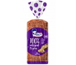 PAO  100% INTEGRAL 15 GRAOS PANCO 380G