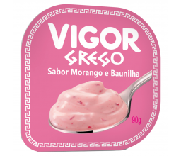 Grego Morango com Baunilha Vigor 90g