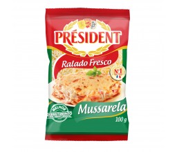 Queijo Mussarela Ralado Fresco Président 100g