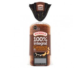 Pão 100% Integral Girassol e Castanha WickBold 400