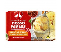 Nosso Menu Arroz de Forno c/ Calabresa Molho...