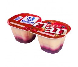 Flan Baunilha com Calda sabor Frutas Vermelhas...