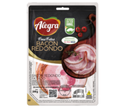 Bacon Redondo Fatiado Alegra 200g