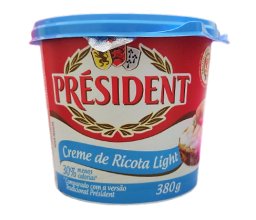 Creme de Ricota Light President 380G