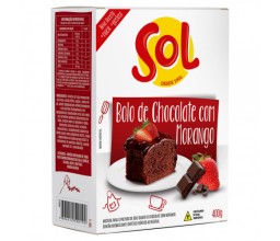 Mistura para Bolo Chocolate com Morango Sol 400g