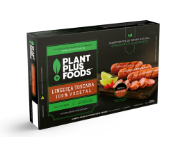 Linguiça Toscana Vegetal Plant Plus Foods 250g