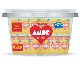 Paçoca Rolha Amor Pote c/ 30 unidades 480g