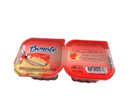 Flan Sabor Baunilha c/ Morango Frutap 180g