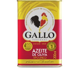 Azeite de Oliva Gallo Tipo Único Lata - 200Ml