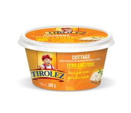 Queijo Cottage Zero Lactose Tirolez 200g