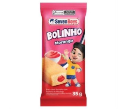 BOLINHO BAUNILHA RECHEIO MORANGO SEVEN BOYS 35G