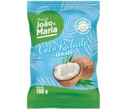 Coco Ralado Chácara João e Maria Adoçado 100g