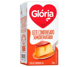 Leite Condensado Semi Desnatado Glória 395g