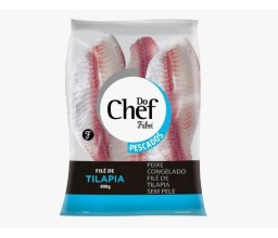 Filé de Tilapia S/ Pele Congelado do Chef...