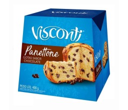 Panettone Gotas Sabor Chocolate Visconti 400g