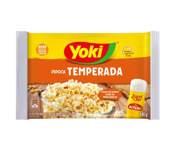 Pipoca de Microondas Temperada Yoki 100g