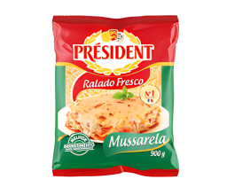 Queijo Ralado Fresco Mussarela President 400g