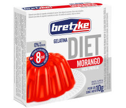 Gelatina sabor Morango DIET Zero Açucar Bretzke...