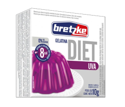 Gelatina sabor Uva DIET Zero Açucar Bretzke 10g