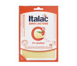 Queijo Mussarela Fatiado Zero Lactose Italac 150g