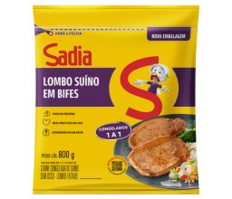 Lombo Suino em Bifes Sadia 800g