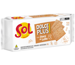 Biscoito Dolce Plus sabor Doce de Leite Sol 360g