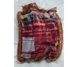 Linguiça Tipo Calabresa Defumada Fricasa 2,5KG