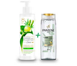 Shampoo Pantene 200ml + Condicionador Dove 300ml