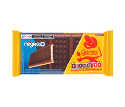 Barra de Chocolate Chocotrio Negresco Garoto 90g