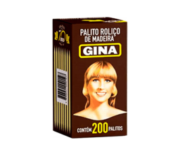 Palito Roliço de Madeira c/ 200und Gina