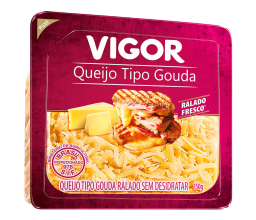 Queijo Tipo Gouda Ralado Vigor 150g