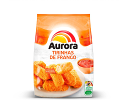 Tirinhas de Frango Empanado Aurora 900g