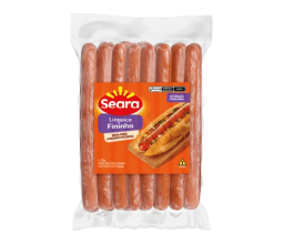 Linguiça Fininha Cozida e Defumada Seara 2,5kg