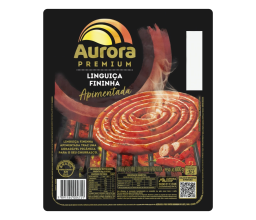 Linguiça Fininha Apimentada Aurora Premium 600g