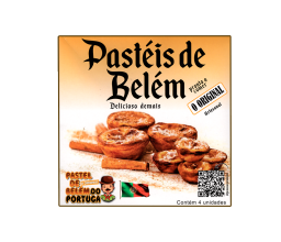 Pastéis de Belém do Portuga c/ 4und