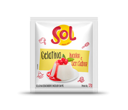 Gelatina Incolor e sem Sabor Sol 12g