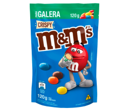 Confeitos de Chocolate m&ms Crispy 120g