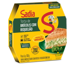 Torta Integral Vegetal Sadia Brocolis Requeijão...